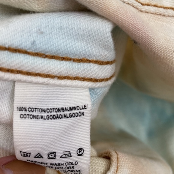 Free People Denim Trucker Jacket Liberty Wash Size XS/Small - Picture 10 of 10